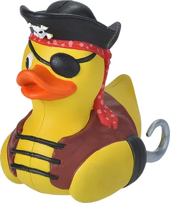 Immagine prodotto di paperella di gomma pirata junior 10 cm giallo/marrone