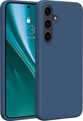 Produktbild von Etteri Silikonhülle für Samsung Galaxy S24 Plus Cover Handyhüllen dunkelblau