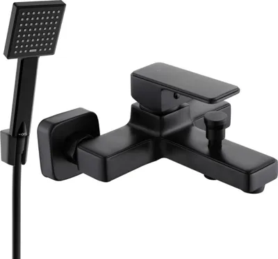 Immagine prodotto di Mexen Cetus R45 rubinetto per vasca da bagno con set doccia, nero - 74433R45-70