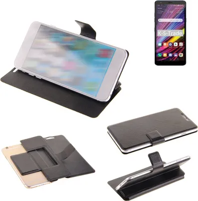 Produktbild von K-S-Trade Schutzhülle kompatibel mit LG Electronics Neon Plus Schutzhülle Flip Cover Klapphülle Wallet Case Slim Handyhülle bookstyle schwarz