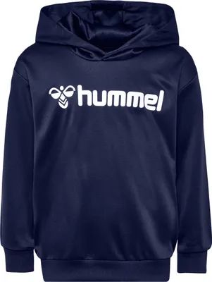 Produktbild von hummel Sweatshirt mit Kapuze und Logo-Print Langarm Rippbündchen Größe: 152