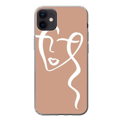 Obrázek produktu pro Kryt na mobilní telefon pro Apple iPhone 12 Mini Žena - Tvář - abstraktní Silikonové měkké pouzdro