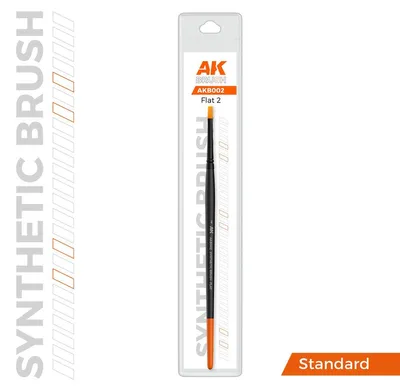 Image de AK Interactive S.L. AK-B002 Pinceau synthétique AK - PLAT 2
