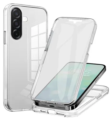 Produktbild von 360 Grad Handyhülle für Samsung Galaxy A26 5G Case Cover Hülle Bumper Rundum Schutzhülle Smartphone Schutz Transparent