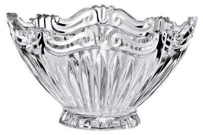 Produktbild von Ovaler Servierteller aus klarem Bleikristall, 19 cm