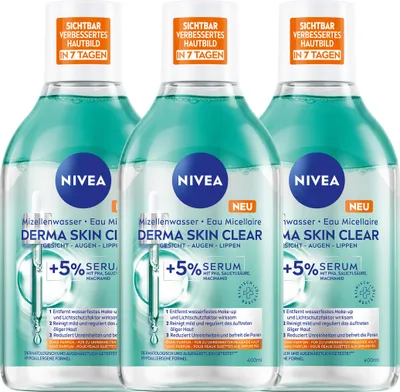 Produktbild von Derma Skin Clear Mizellenwasser 3 x 400ml