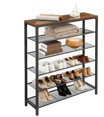 Produktbild von Schuhregal - Schuhschrank - 5 Ebenen - Metallrahmen - 20 Paar - 100 x 30 x 100 cm