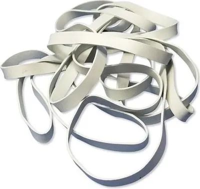 Image de Élastiques 150 mm x 1,5 x 10, blancs – 1 kg