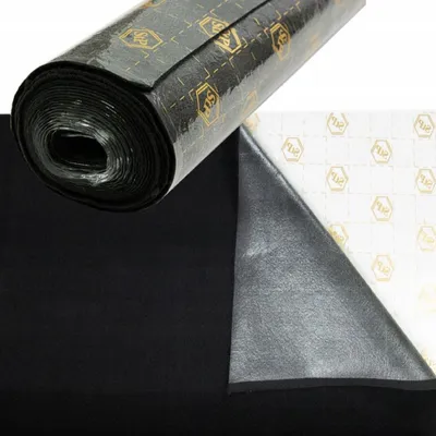 Produktbild von QLS Autoteppich Selbstklebend zur Auskleidung 100x100 cm Schwarz Meterware 11080