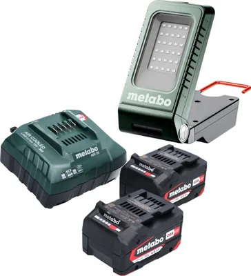 Image de Metabo BSA 18-1000 Projecteur de chantier sans fil 18 V 1000 lm + 2x batterie 4,0 Ah + chargeur