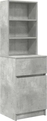 Produktbild von Nachttisch Betongrau 39x35x125 cm Holzwerkstoff