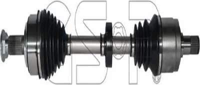 A car part, specifically a drive shaft, is shown against a white background.