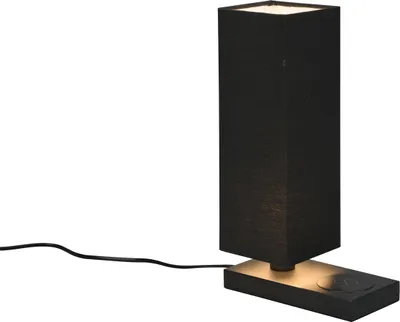 Immagine prodotto di Lampada da tavolo HALEY nera 1xE14x40W in tessuto, dimensioni: 35x10x20 cm, IP20, RL