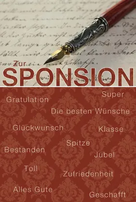 Produktbild von Sponsion - Glückwunschkarte im Format 11,5 x 17 cm mit Briefumschlag