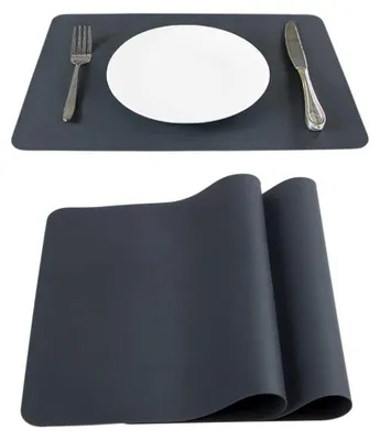 Produktbild von Abwischbares Tischset Silikon 40 x 30 cm 2er Set, Kindergeeignet, Abwischbare Platzsets, rutschfeste Tischunterlagen, Tellerunterlagen, Tellermatten, Abwaschbar