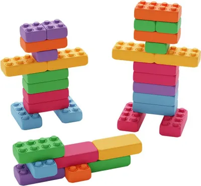 Produktbild von Marioinex-Bausteine „Ziegel“  33 Teile in Pastelltönen