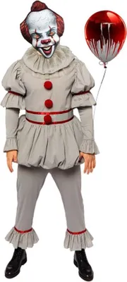 Productafbeelding van Amscan IT Pennywise mannen Halloween kostuum maat S Grijs