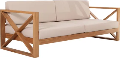 Produktbild von Outdoor Sofa Molveno 3-Sitzer Teak Massivholz von Teako Design