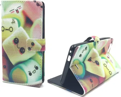 Produktbild von Handyhülle Tasche für Handy Wiko Pulp Fab 4G Schriftzug Marshmallows