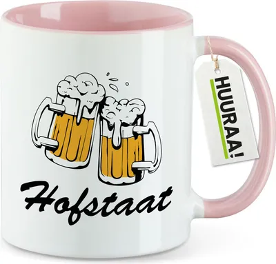 Produktbild von Huuraa Kaffeetasse Hofstaat Schützenfest 330ml Rosa Keramik Kaffeebecher Geschenkidee