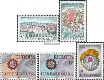 Produktbild von Briefmarken Luxemburg 1967 Mi 746-747,748-749,750 (kompl.Ausg.) postfrisch Sondermarken