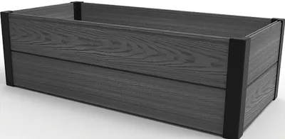 Productafbeelding van KETER Maple Trough verhoogde plantbak, 106 x 50 x 32 cm, plastic, grijs