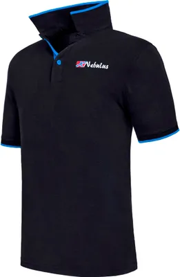Zdjęcie produktu dla Nebulus koszulka polo LASTONE mężczyźni, koszulka, bluza, polo, P6750 - mężczyźni, czarno-kobaltowy, XXL