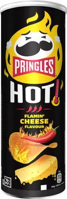 Obrázek produktu pro Pringles FLAME Hot Cheese and Chili Flavour Stapelchips 160g