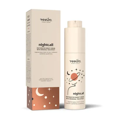 Produktbild von Resibo Nightcall regenerierende Nachtcreme mit dezentem Bräunungseffekt, 50ml