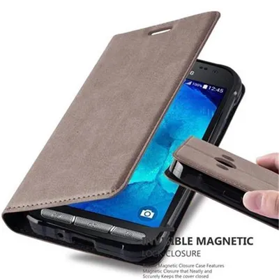 Obrázok produktu pre Cadorabo puzdro pre Samsung Galaxy XCover 3 ochranné puzdro v hnedej farbe puzdro na mobilný telefón kryt magnetické zatváranie