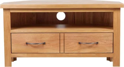 Obrázek produktu pro vidaXL TV skříňka se zásuvkou 88x42x46 cm Dubový masiv