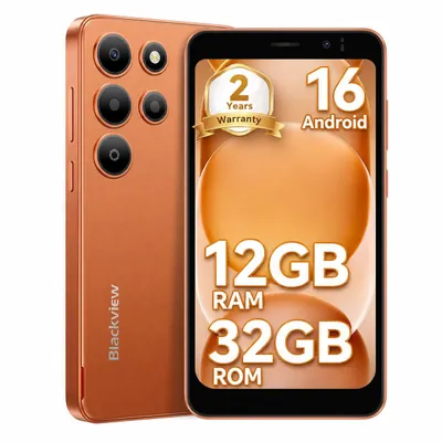 Produktbild von 2026 Blackview-Oscal Wave 2C 5" ultraleicht handy Ohne Vertrag,Android 16, 12+32GB, Face ID, Dual SIM, 1080P, gratis TPU Protective Case