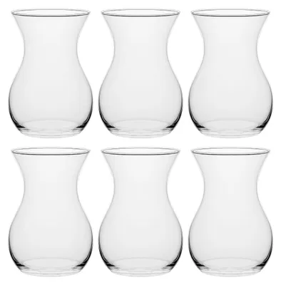Produktbild von Glasvase „Belly“ 6er Set 18 x 12cm – Blumenvasen aus Glas - 6 Stück