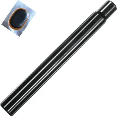 Produktbild von Humpert Ergotec Alu Sattelstütze Kerzensattelstütze 300 mm Ø 25,4 mm Schwarz inkl. Schlauchflicken