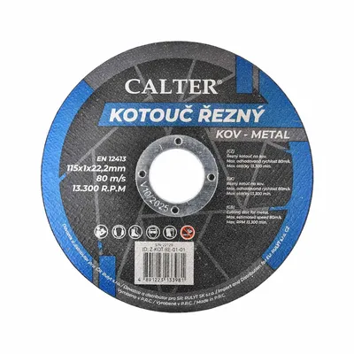 Image de Molette de coupe CALTER®, 115 x 1 x 22,2 mm