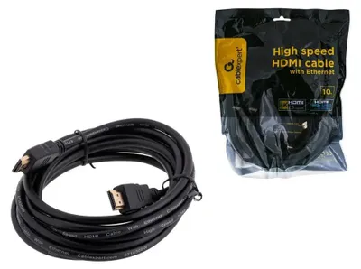 Obrázok produktu pre Gembird 10m HDMI M/M, 10 m, Typ HDMI (štandard), Typ HDMI (štandard), 10 Gbit/s, Čierna