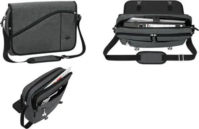 Produktbild von WEDO Laptoptasche Messenger Bag COLLEGE Kunstfaser grau 59353012 bis 39,6 cm (15,6 Zoll)