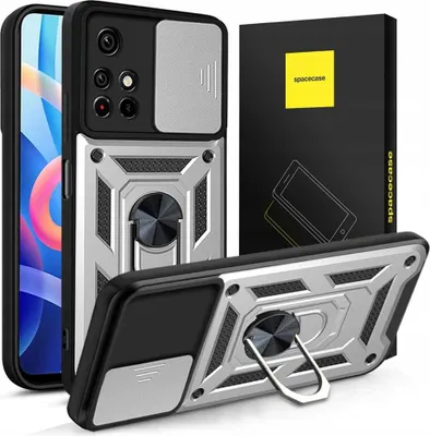 Immagine prodotto di Custodia SPACECASE Camring per Poco M4 Pro 5G argento