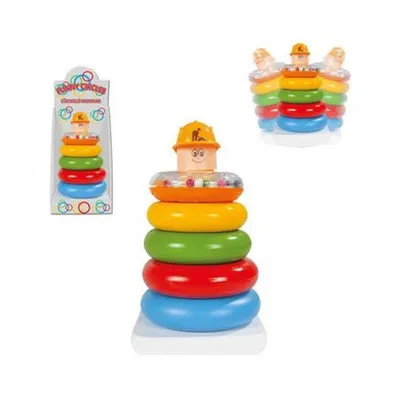 Produktbild von Pilsan bunter Stapelturm 03267, Stapelspaß, 5 bunte Ringe
