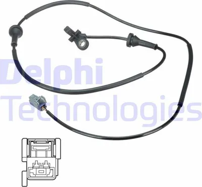 Produktbild von DELPHI ABS Sensor Raddrehzahl für VOLVO XC90 I (275) SS20580