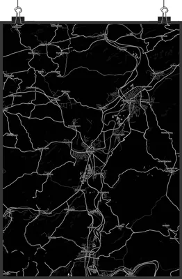 Produktbild von Mr. & Mrs. Panda Bild Höxter DIN A1 - Geschenk, Plakat, Stadt Dorf Karte Landkarte Map Stadtplan, drucke, Kunstdruck, Wandbild, wanddeko