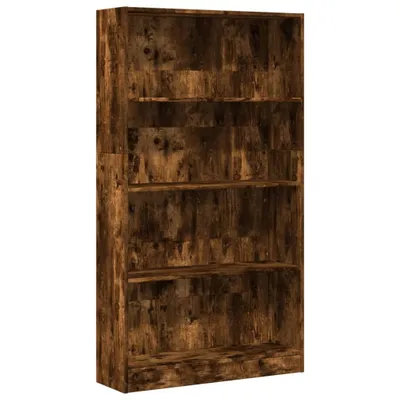 Immagine prodotto di Libreria in rovere fumé 80x24x143 cm Materiale in legno