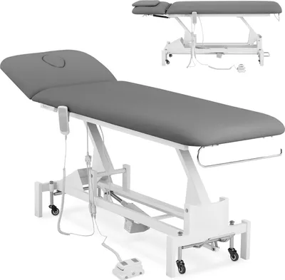 Produktbild von Kosmetische Massagetisch Bett elektrisch 1 Motor 200 kg LILLE - grau