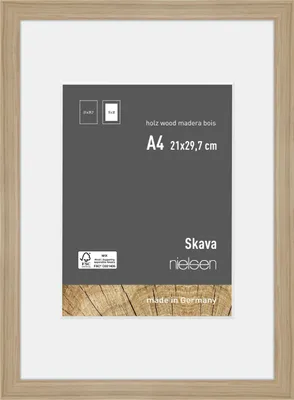 Immagine prodotto di Cornice Nielsen in legno rovere Skava 21x29,7 cm con passe-partout 15x20 cm