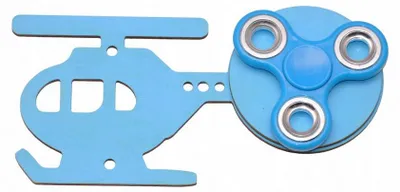 Image de ASZ Élément Tableau Manipulateur Hélicoptère Spinner Bleu