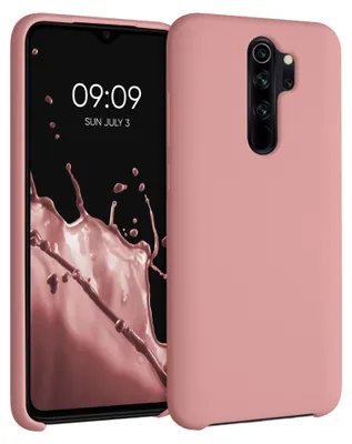 Produktbild von kwmobile Handyhülle für Xiaomi Redmi Note 8 Pro Hülle - Case Silikon - Kabelloses Laden - Schutzhülle Cover in Winter Rose