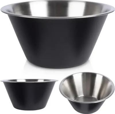 Produktbild von Schwarze Küchenschüssel aus Metallstahl 22 cm 2 l VILDE 259646