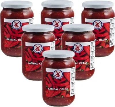 Produktbild von [ 6x 750g ]  WINDMILL Sambal Oelek / Chilipaste / Chilli Paste