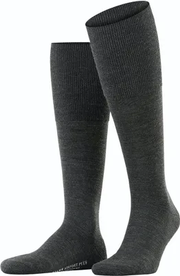 Image de Chaussettes mi-longues FALKE Airport Plus pour homme, anthracite (mélange anthracite)