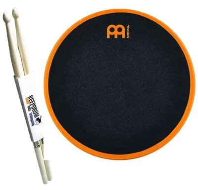 Zdjęcie produktu dla Meinl Practice Pad MMP12OR 12 cali z pałkami perkusyjnymi 1 para